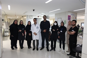 بازدید معاون فرهنگی و دانشجویی دانشگاه علوم پزشکی تهران از اورژانس بیمارستان دکتر شریعتی در پنجمین روز سال نو