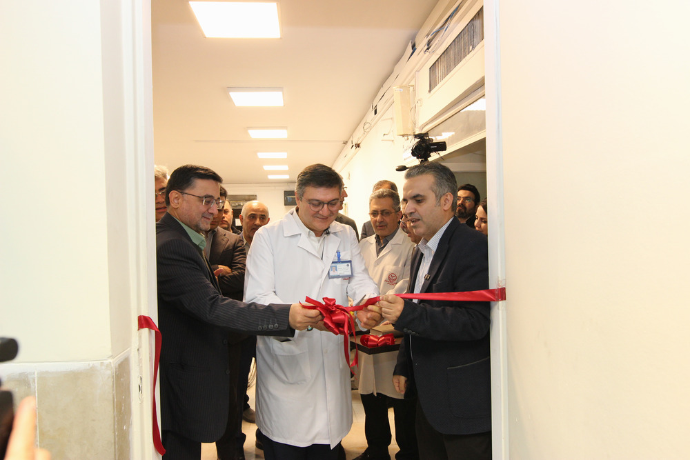 افتتاح کلین روم  داروهای سایتوتوکسیک در بیمارستان دکتر شریعتی با حضور رئیس دانشگاه علوم پزشکی تهران